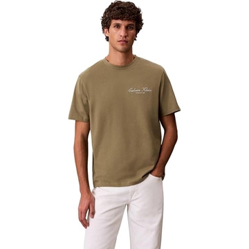 Camiseta Calvin Klein 20s March Deep Lichen Green LV04RF822G LDI - Imagen 1