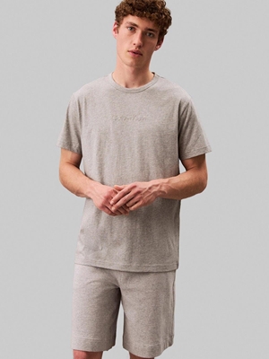 Camiseta Calvin Klein Crew Neck Medium Grey - Imagen 2