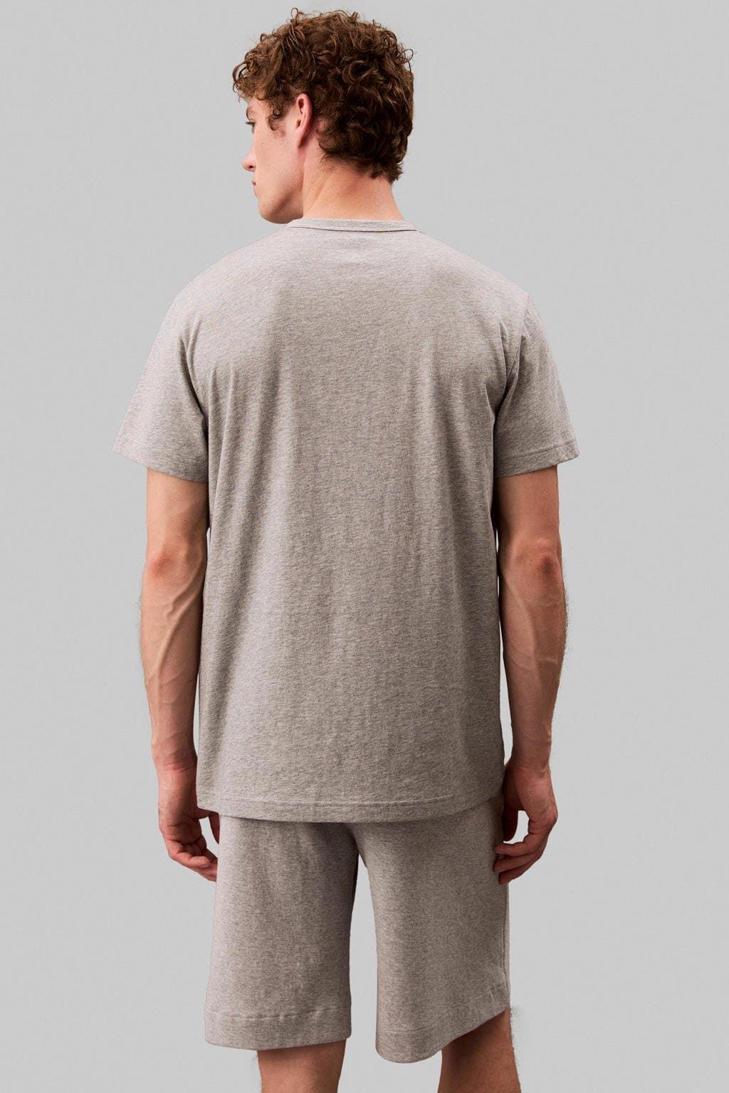 Camiseta Calvin Klein Crew Neck Medium Grey - Imagen 4