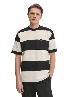 Camiseta CALVIN KLEIN JEANS J30J326857 PDH moonbeam/ck black - Imagen 1