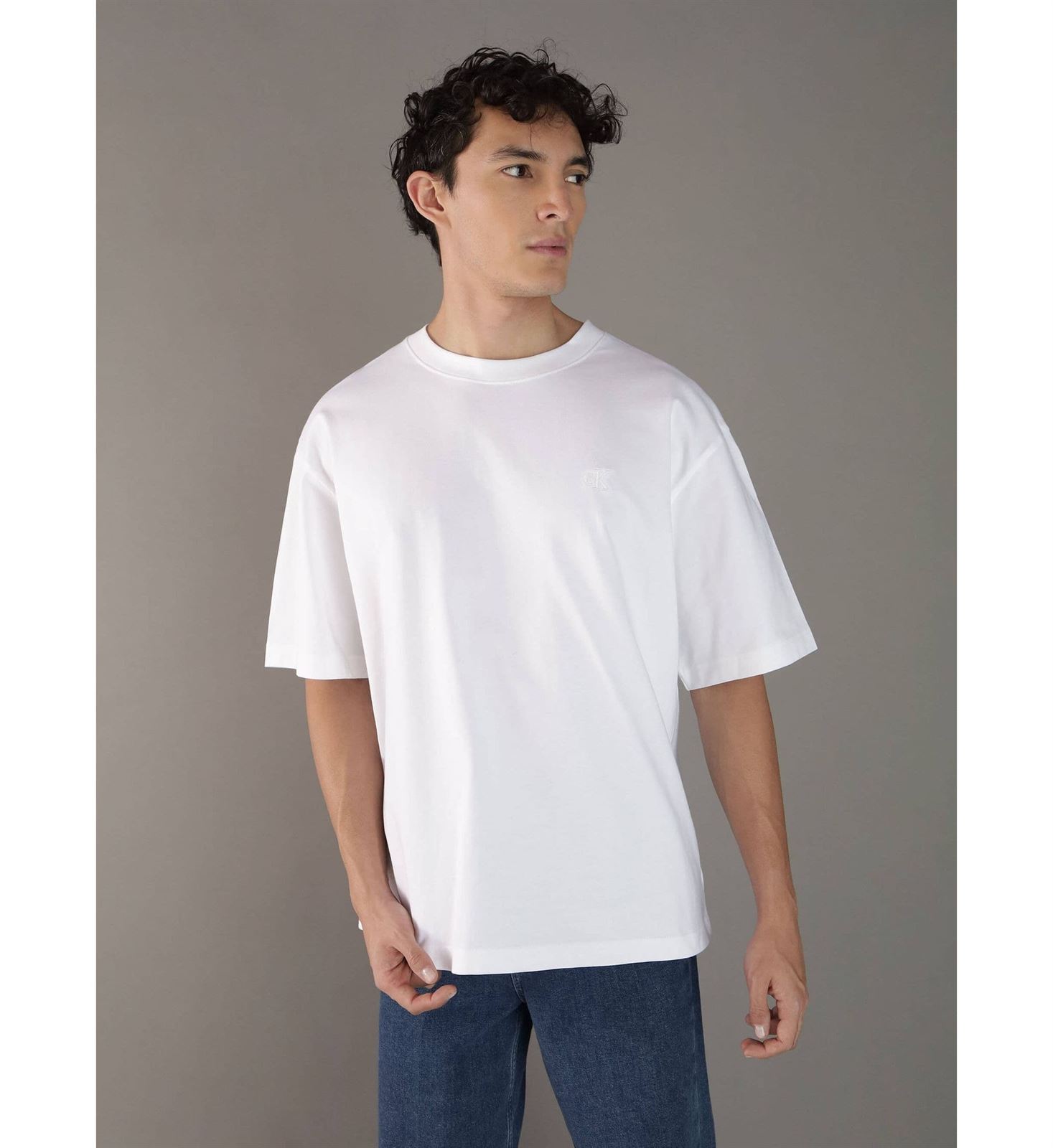 Camiseta Calvin Klein Jeans J30J327081 YAF bright white - Imagen 1