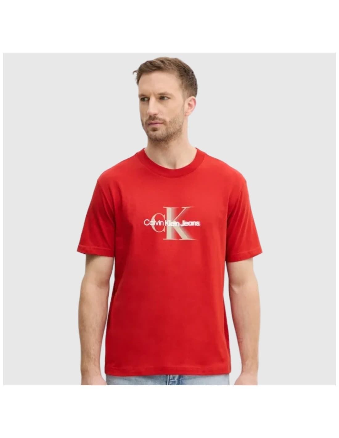 Camiseta Calvin Klein Jeans J30J327471 XNI deep magma - Imagen 1