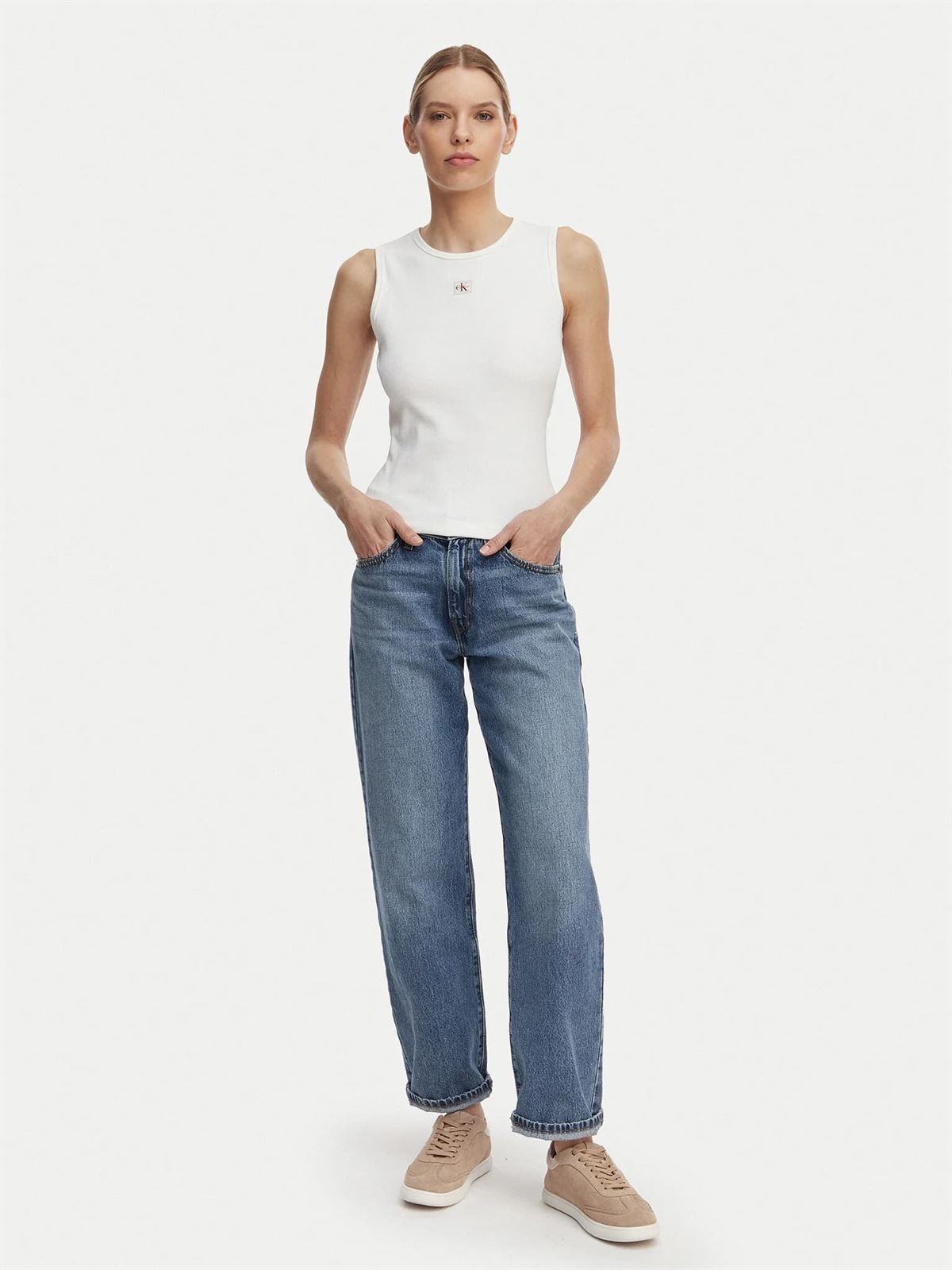 Camiseta CALVIN KLEIN JEANS LV047F246G YAF white - Imagen 2