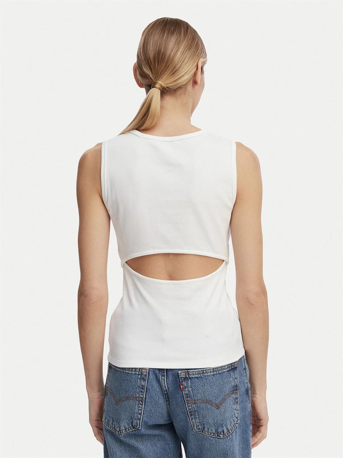 Camiseta CALVIN KLEIN JEANS LV047F246G YAF white - Imagen 3