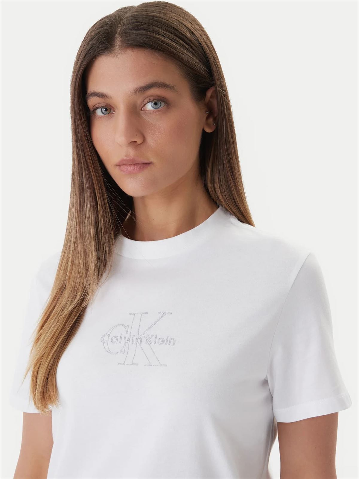 Camiseta CALVIN KLEIN JEANS LV047F831G YAF bright white - Imagen 4