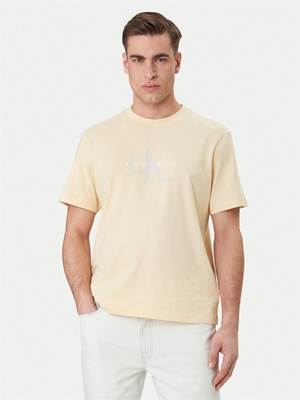 Camiseta CALVIN KLEIN JEANS LV04RB862G CEQ Hero Monologo Tee yellow heather - Imagen 1