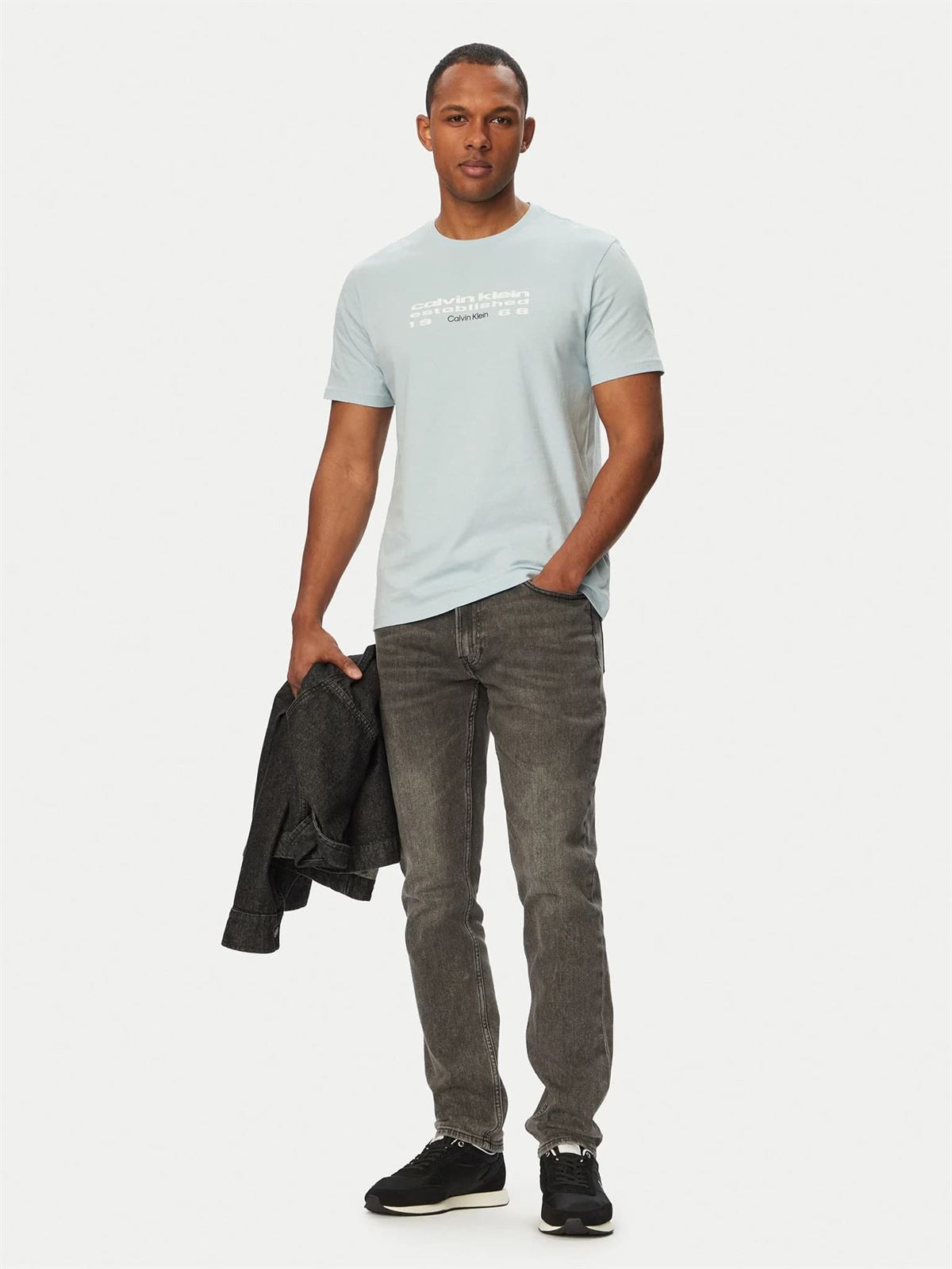 Camiseta CALVIN KLEIN JEANS LV04RG800G 3UD winter sky - Imagen 2