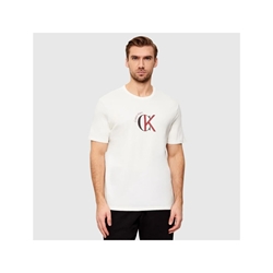 Camiseta Calvin Klein Jeans LV14RE829G YBH white greige - Imagen 1