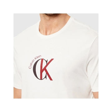 Camiseta Calvin Klein Jeans LV14RE829G YBH white greige - Imagen 2