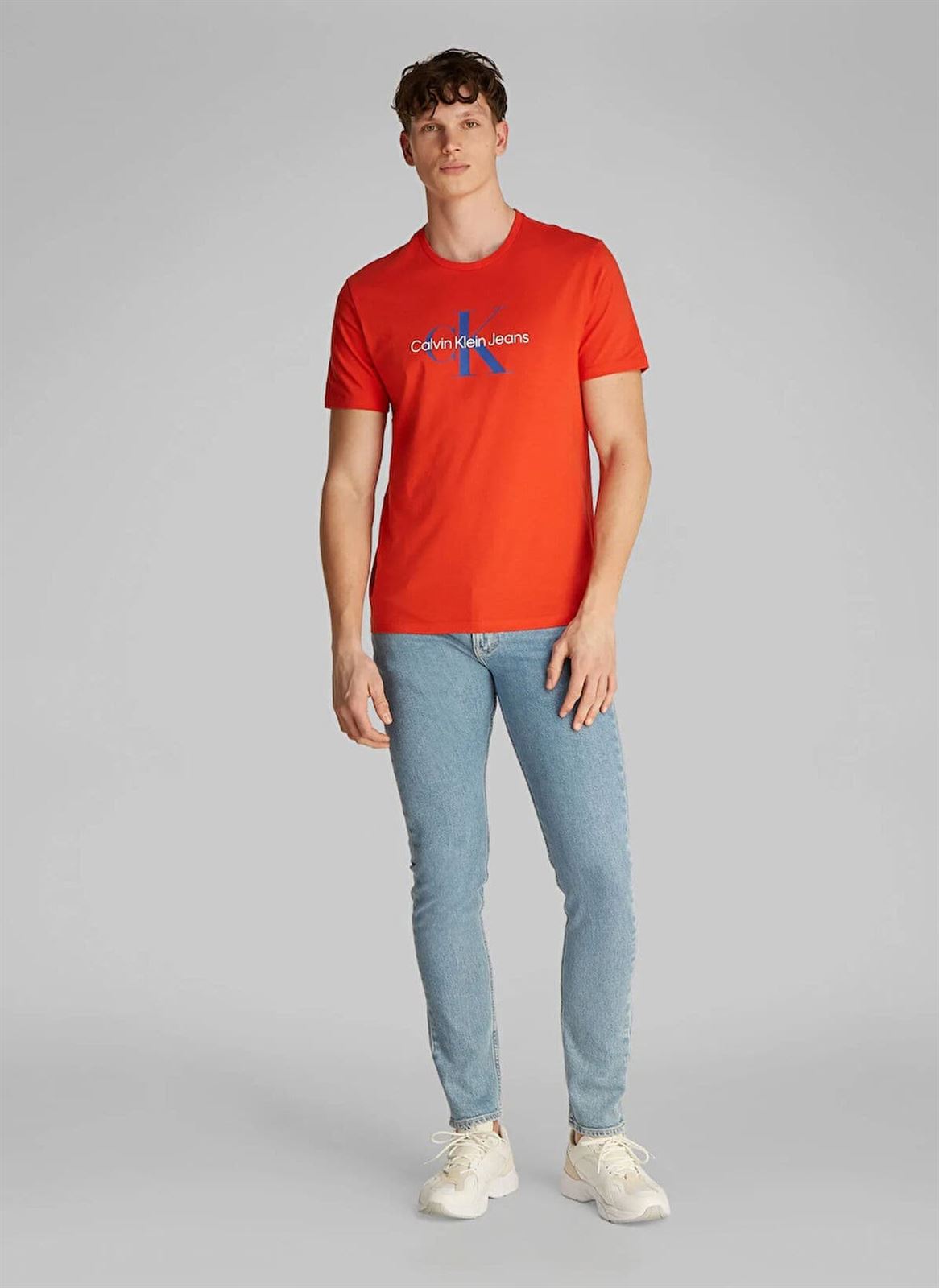 Camiseta Calvin Klein LV040EM286 TNC SS Hero Monogram Tee Red Alert - Imagen 3
