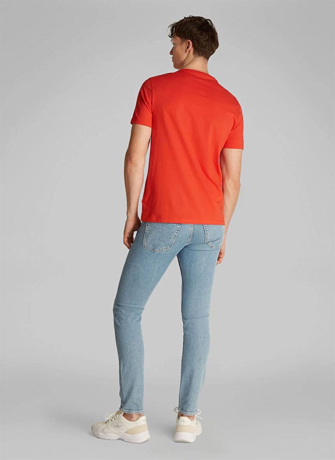 Camiseta Calvin Klein LV040EM286 TNC SS Hero Monogram Tee Red Alert - Imagen 4