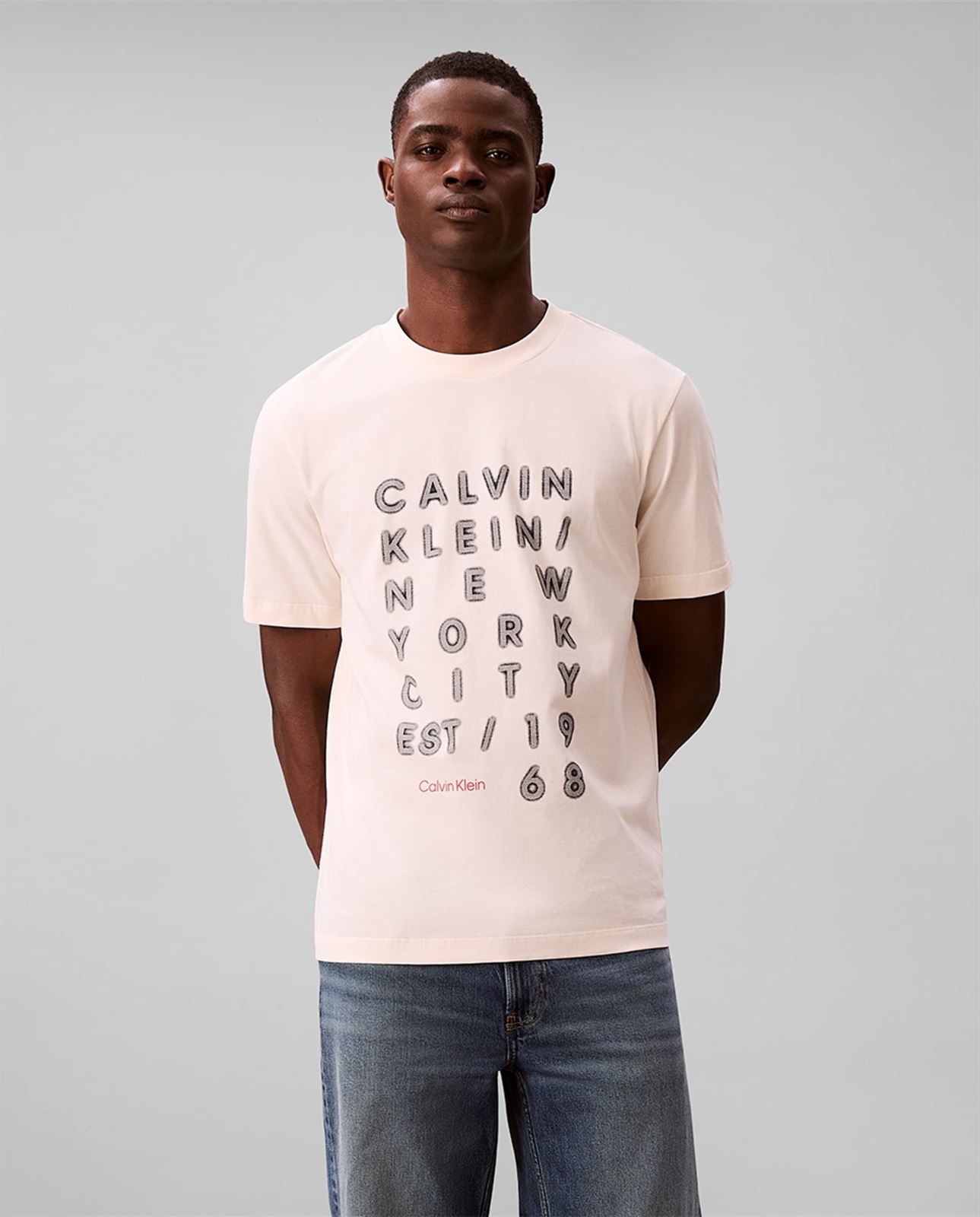 Camiseta Calvin Klein SS 20'S Calico LV04RF814G FJ7 - Imagen 3