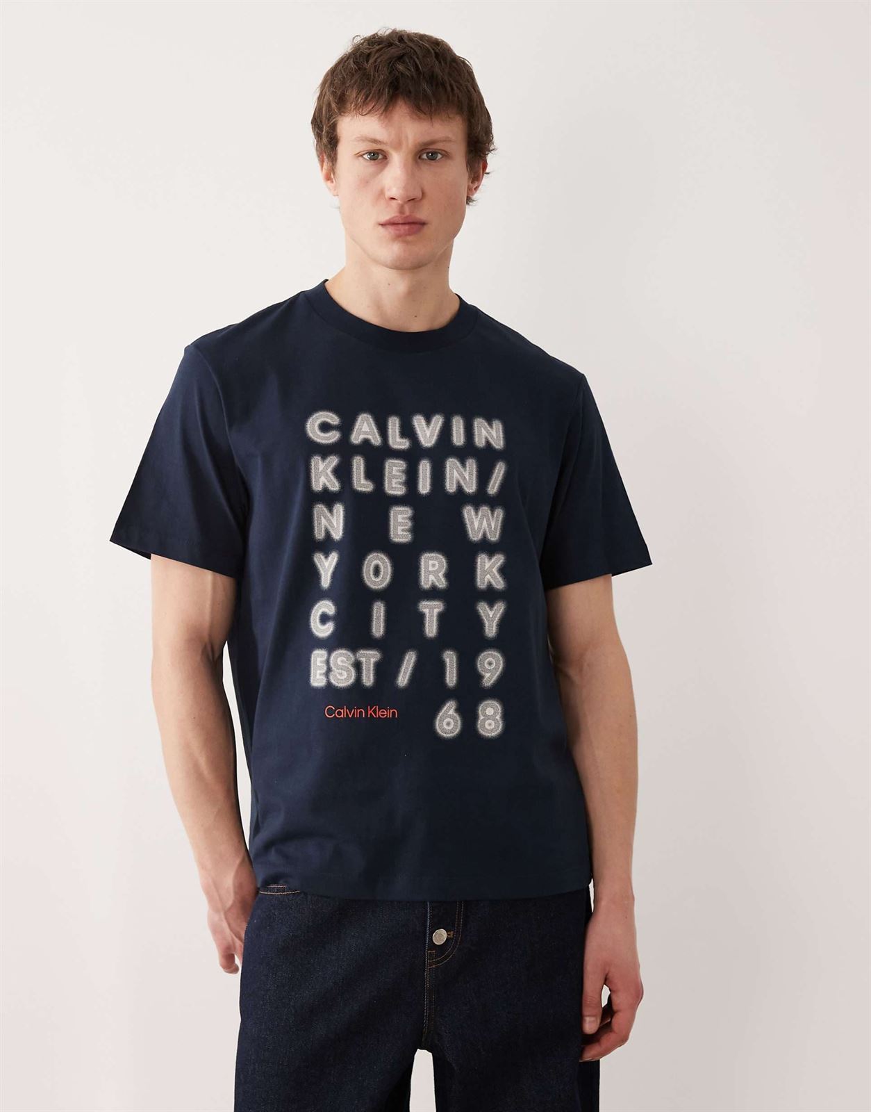 Camiseta Calvin Klein SS 20S Dark Sapphire LV04RF814G CEF - Imagen 1