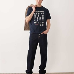 Camiseta Calvin Klein SS 20S Dark Sapphire LV04RF814G CEF - Imagen 2