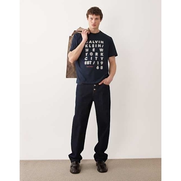 Camiseta Calvin Klein SS 20S Dark Sapphire LV04RF814G CEF - Imagen 2