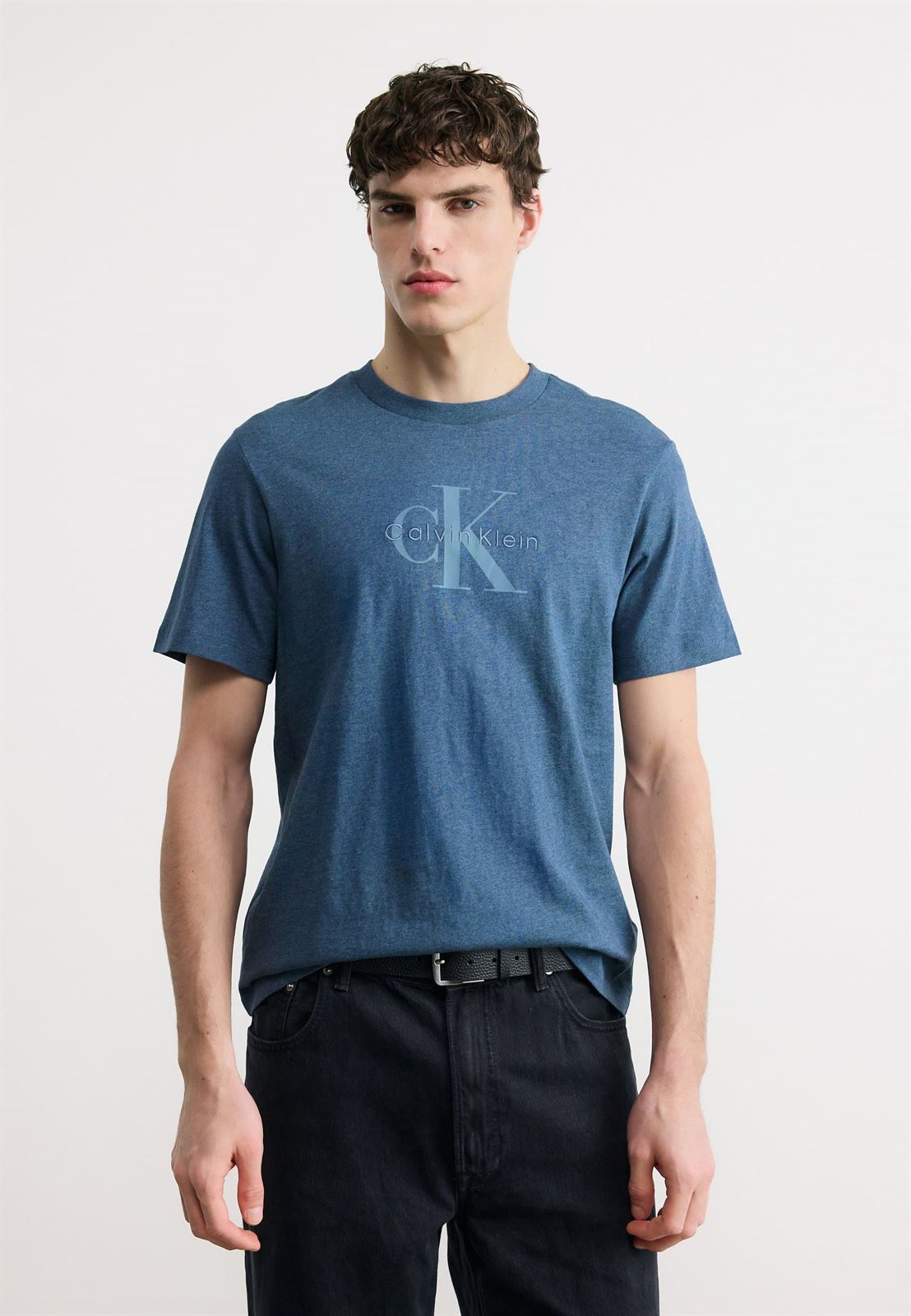 Camiseta Calvin Klein SS Hero Monogolo Nearly Navy LV04RB862G R9F - Imagen 1