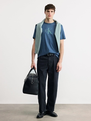 Camiseta Calvin Klein SS Hero Monogolo Nearly Navy LV04RB862G R9F - Imagen 2