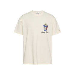 Camiseta Color Arena Tommy Jeans Tjm Rlx Novelty 2 Gmd TEE Ancient White - Imagen 1