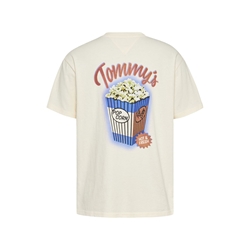 Camiseta Color Arena Tommy Jeans Tjm Rlx Novelty 2 Gmd TEE Ancient White - Imagen 2