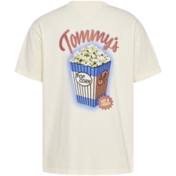 Camiseta Color Arena Tommy Jeans Tjm Rlx Novelty 2 Gmd TEE Ancient White - Imagen 2