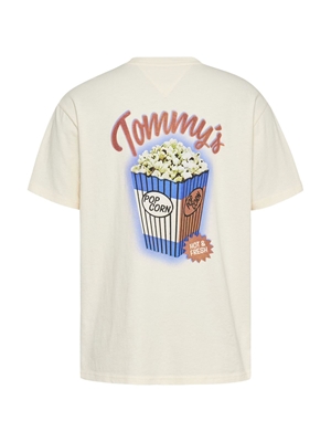 Camiseta Color Arena Tommy Jeans Tjm Rlx Novelty 2 Gmd TEE Ancient White - Imagen 2