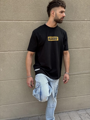 Camiseta CTA Bart Selfie Selfietee Negro Blessed - Imagen 1