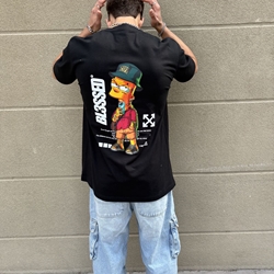 Camiseta CTA Bart Selfie Selfietee Negro Blessed - Imagen 2