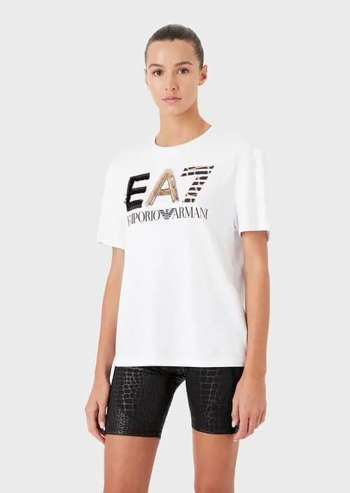 Camiseta EA7 Emporio Armani 3RTT36 TJDZZ 1100 blanco - Imagen 2