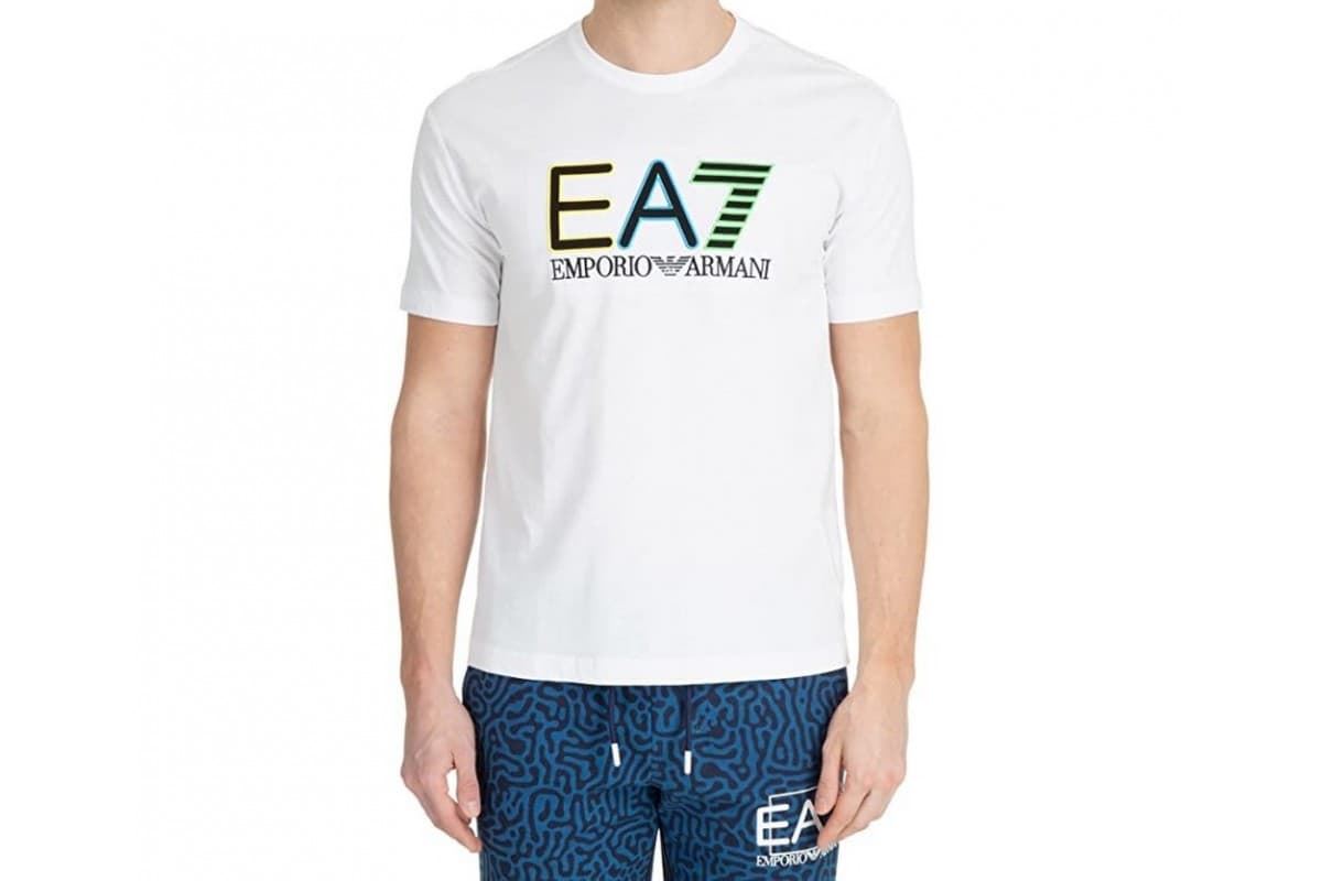 Camiseta EA7 Emporio Armani 3RUT02 PJ02Z 1100 white - Imagen 1