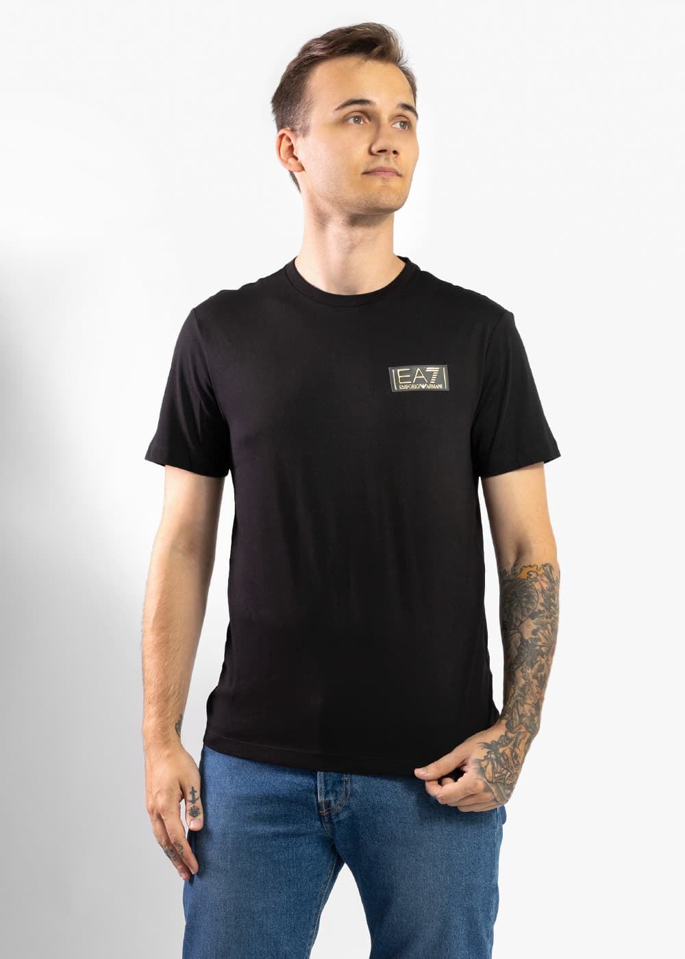 Camiseta EA7 Emporio Armani 6RPT18 PJM9Z 1200 black - Imagen 1
