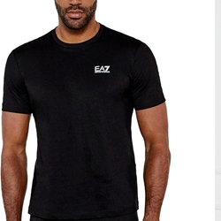 Camiseta EA7 Emporio Armani 7M000567 AF10375 MC001 Black white - Imagen 1