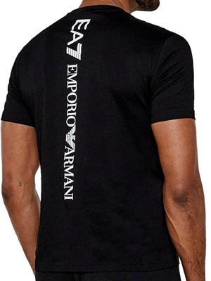 Camiseta EA7 Emporio Armani 7M000567 AF10375 MC001 Black white - Imagen 2
