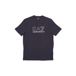 Camiseta EA7 Emporio Armani 7M001308 AF10373 U8111 gray pinstripe - Imagen 1