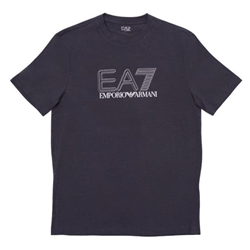 Camiseta EA7 Emporio Armani 7M001308 AF10373 U8111 gray pinstripe - Imagen 1