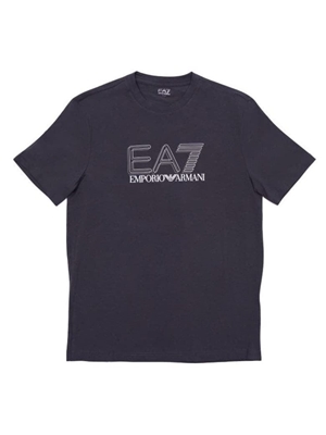 Camiseta EA7 Emporio Armani 7M001308 AF10373 U8111 gray pinstripe - Imagen 1