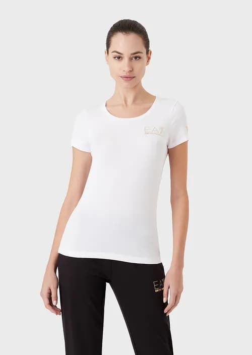 Camiseta EA7 Emporio Armani 8NTT65 TJDQZ 1100 blanco - Imagen 2