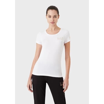 Camiseta EA7 Emporio Armani 8NTT65 TJDQZ 1100 blanco - Imagen 2