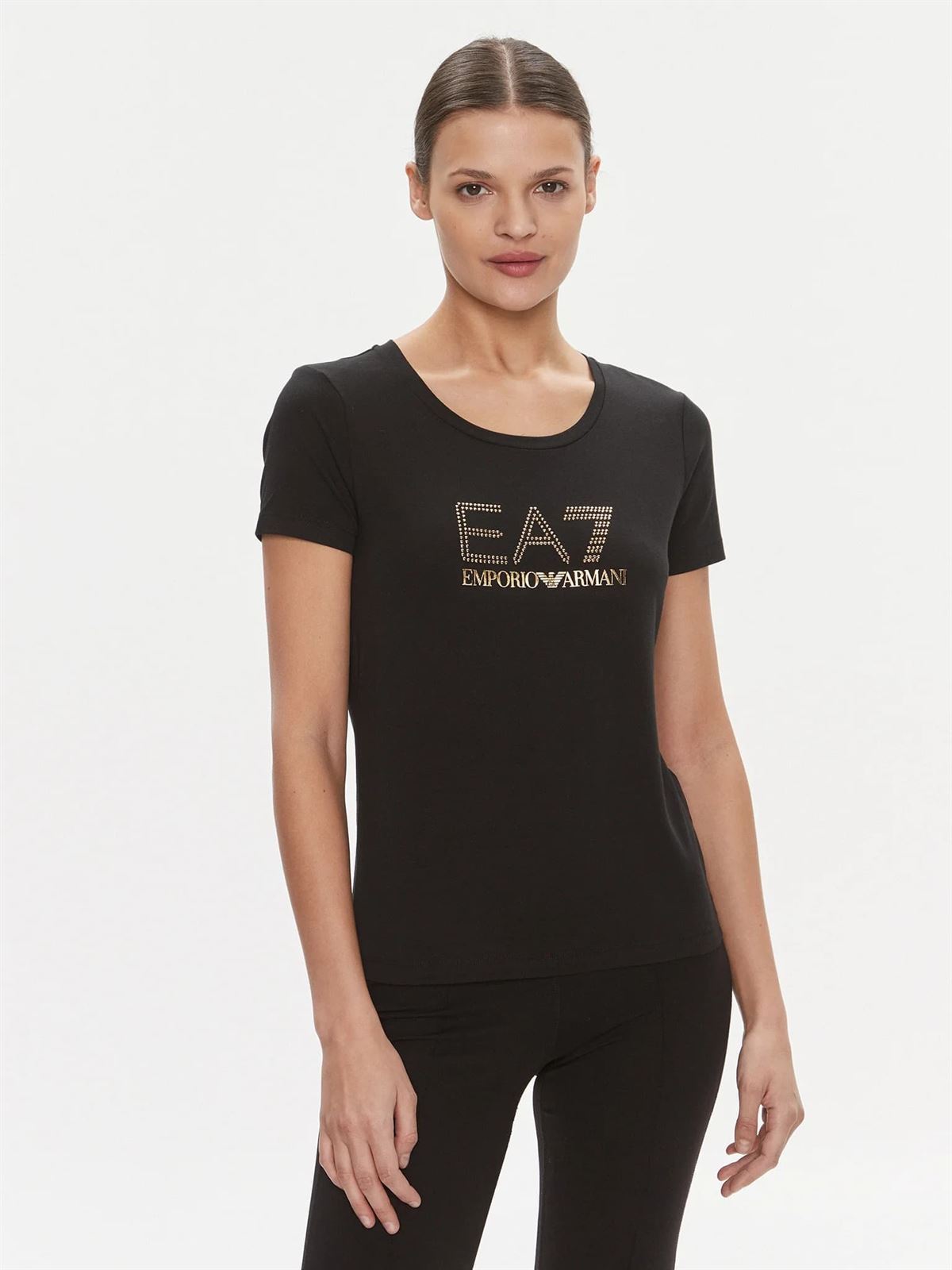 Camiseta EA7 Emporio Armani 8NTT67 TJDQZ 1200 black - Imagen 1