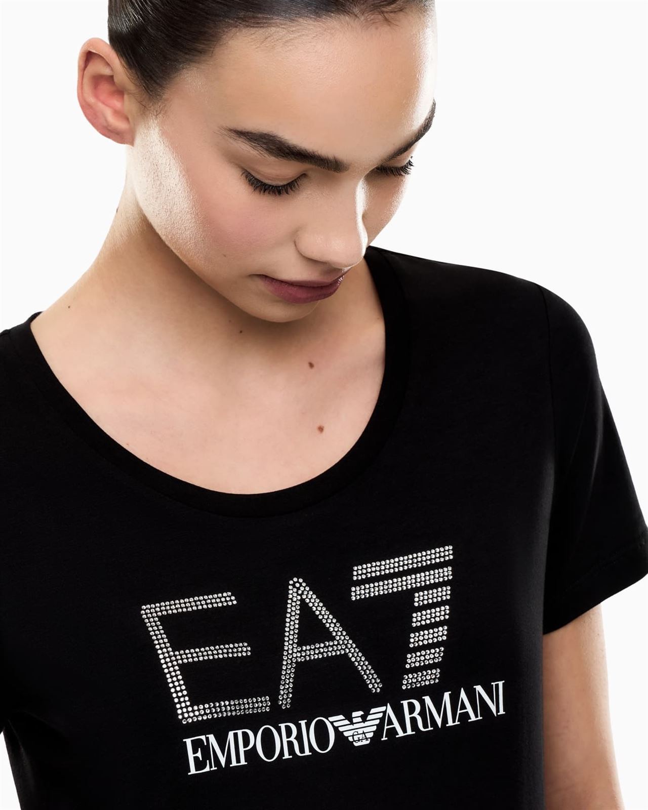 Camiseta EA7 Emporio Armani Woman Roasted Cashew 7W000536 AF10373 U6167 - Imagen 3