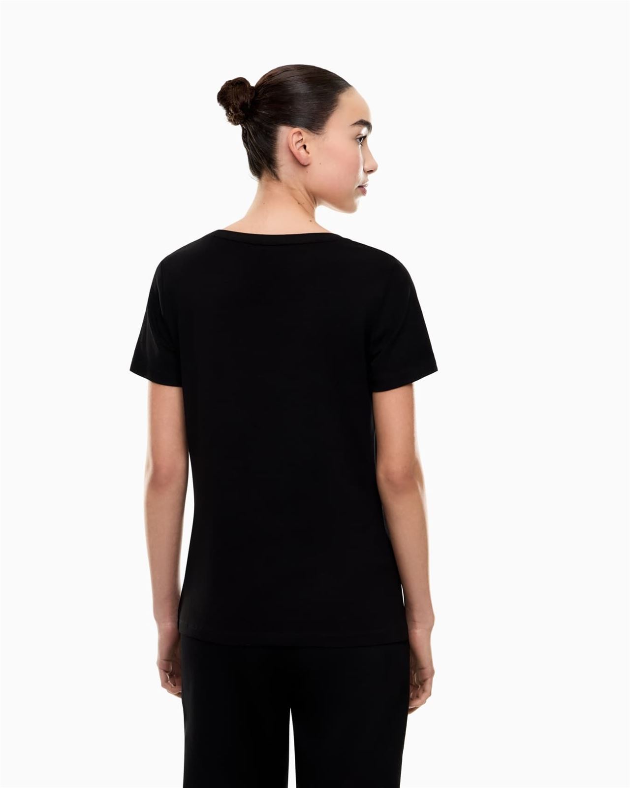Camiseta EA7 Emporio Armani Woman Roasted Cashew 7W000536 AF10373 U6167 - Imagen 4