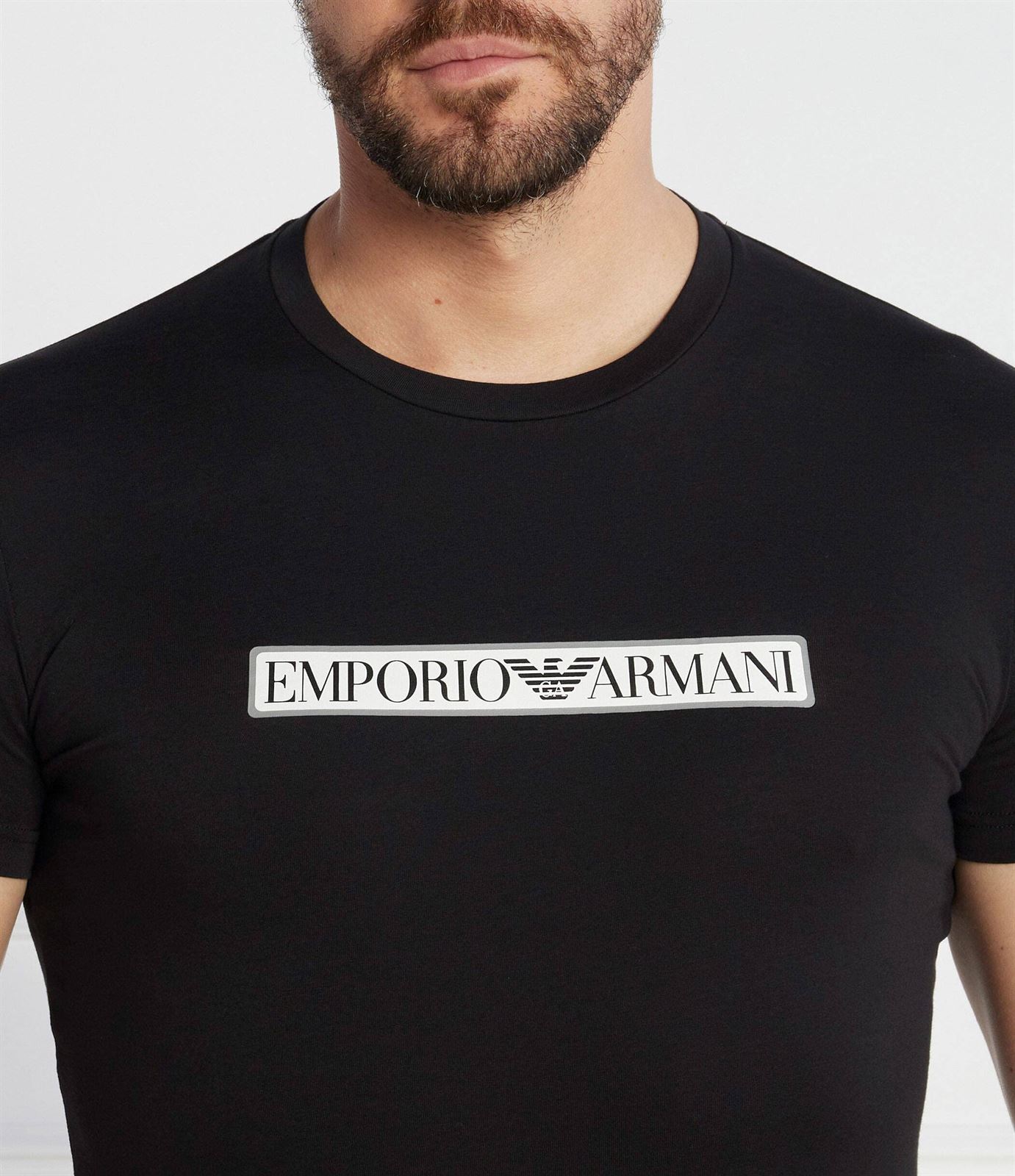 Camiseta Emporio Armani 111035 3F517 00020 negro - Imagen 5