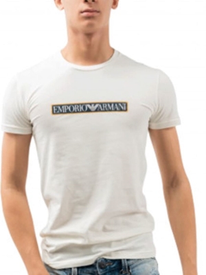 Camiseta Emporio Armani 111035 3F517 12311 crema - Imagen 1