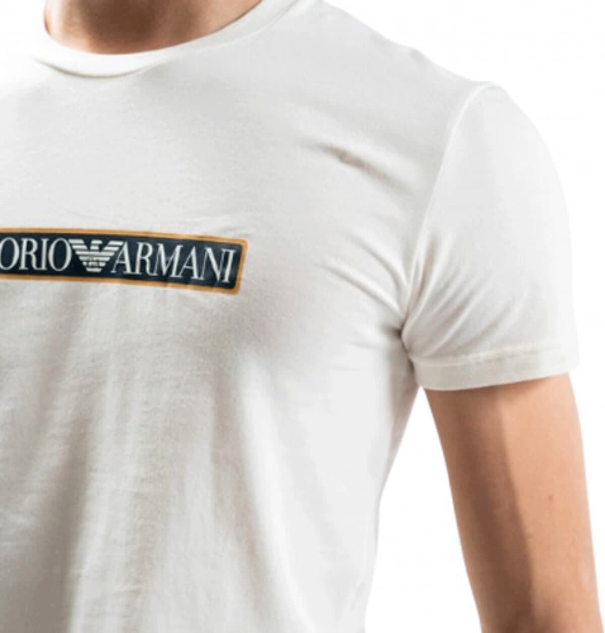 Camiseta Emporio Armani 111035 3F517 12311 crema - Imagen 2