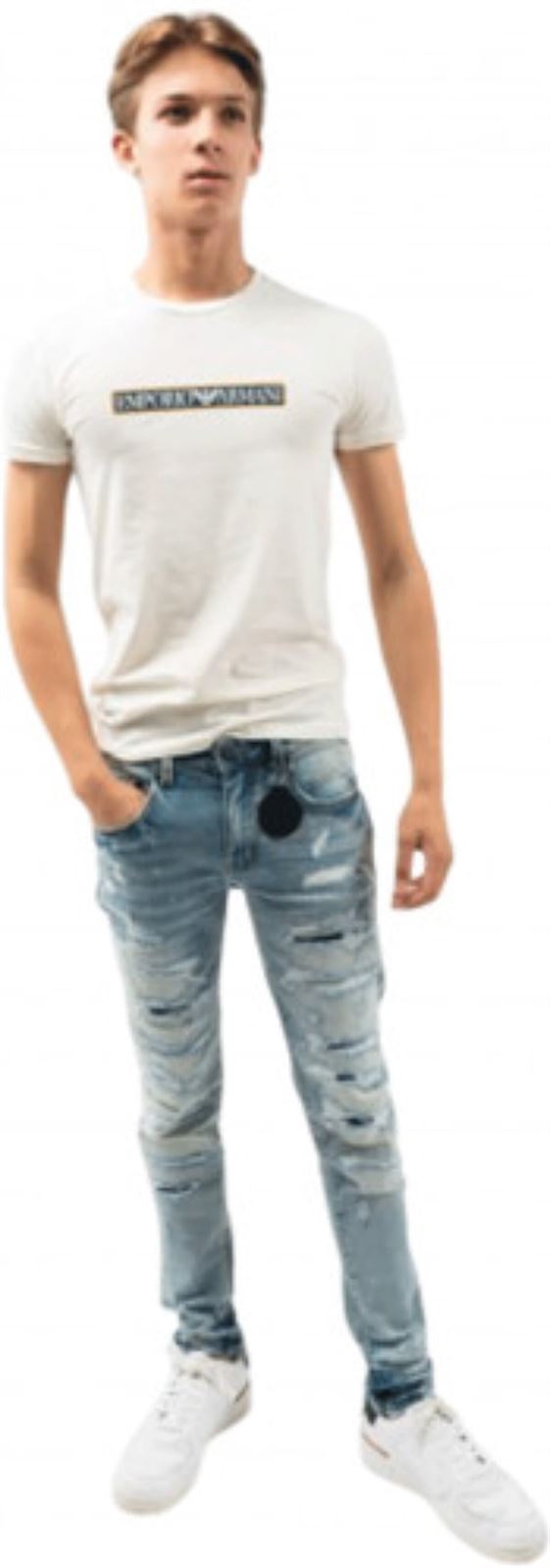 Camiseta Emporio Armani 111035 3F517 12311 crema - Imagen 3
