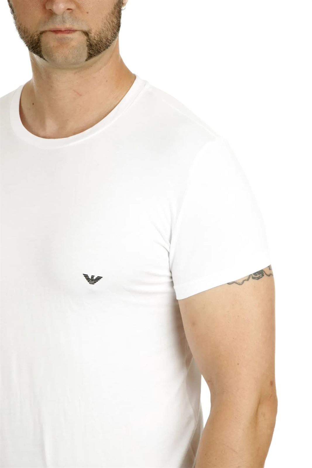 Camiseta Emporio Armani 111035 CC729 00010 blanco - Imagen 2