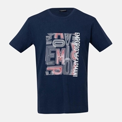 Camiseta Emporio Armani 211818 4R468 68336 navu/rosso - Imagen 1