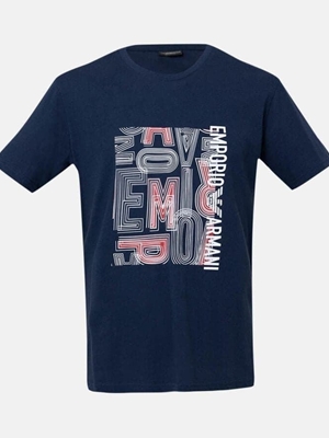 Camiseta Emporio Armani 211818 4R468 68336 navu/rosso - Imagen 1