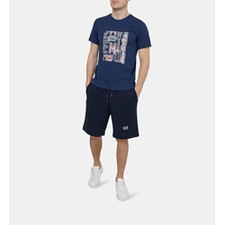 Camiseta Emporio Armani 211818 4R468 68336 navu/rosso - Imagen 2