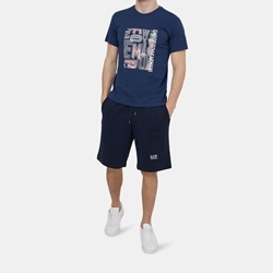 Camiseta Emporio Armani 211818 4R468 68336 navu/rosso - Imagen 2