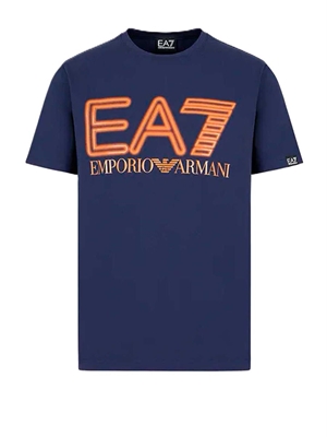 Camiseta Emporio Armani EA7 3DPT37 PJMUZ 1554 navy blue - Imagen 1